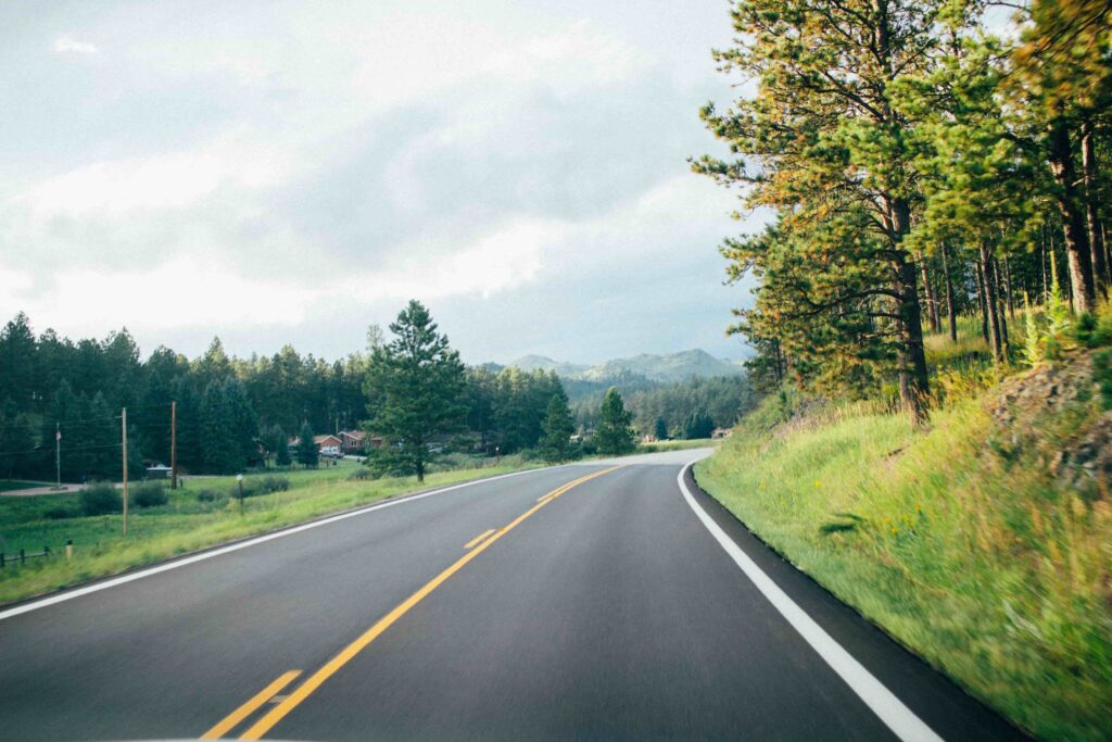 photo of a country road